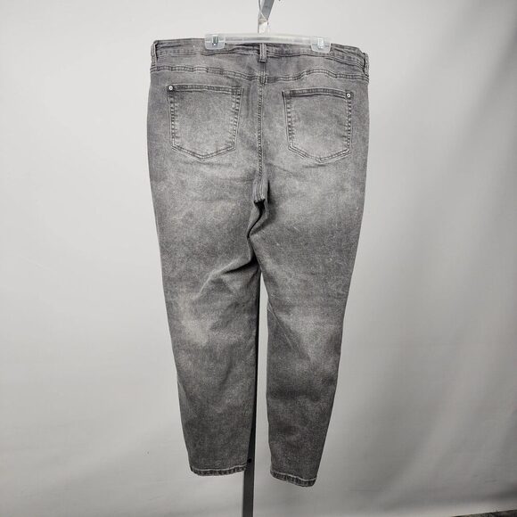 DC Jeans Grey Cotton Slim Leg Pants Size 20 - Picture 2 of 5